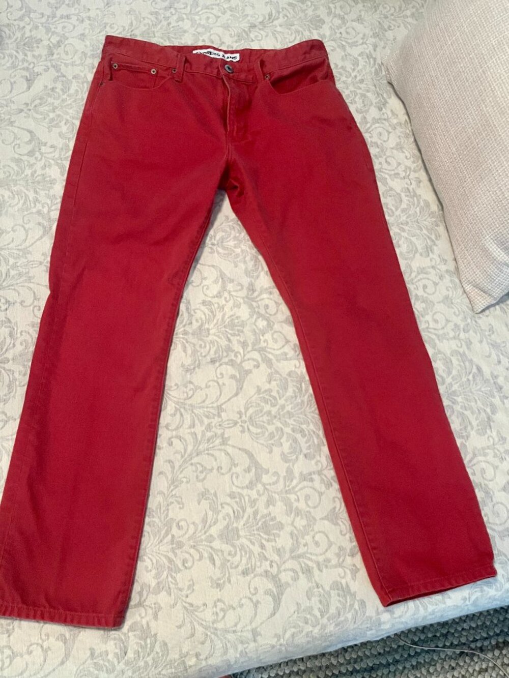EXPRESS Men's Red ROCCO Slim Fit Skinny Leg - 34/32